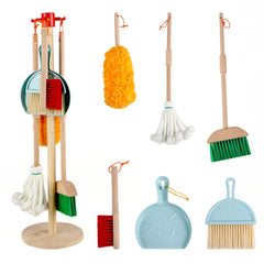 FOPNETS complete cleaning set shows full pretend play collection for kids