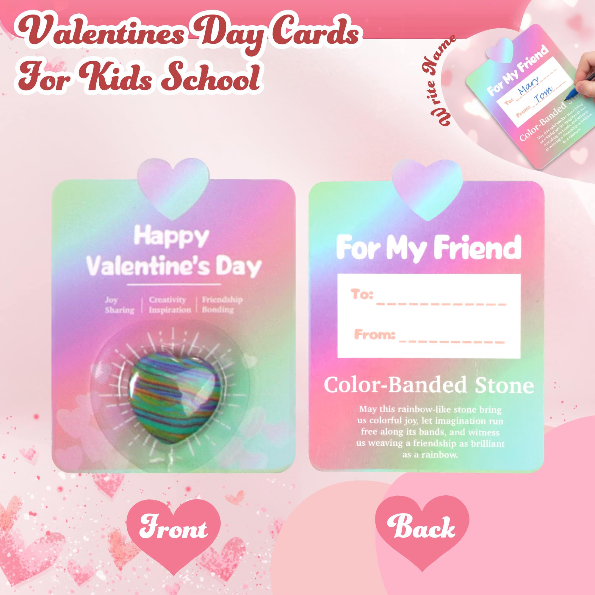 Fopxuni complete 28-piece set for easy classroom valentines exchange.