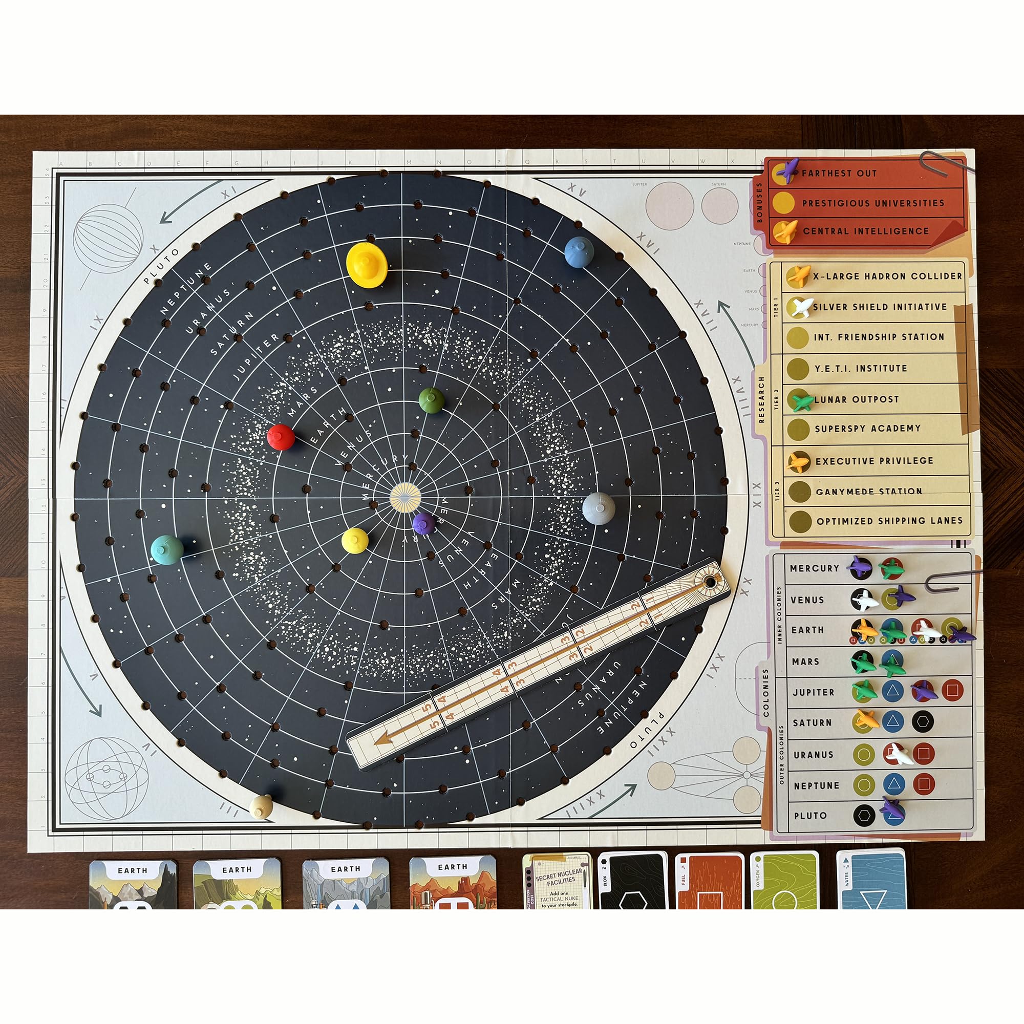 For All Mankind board game resource empire components help building powerful setups.