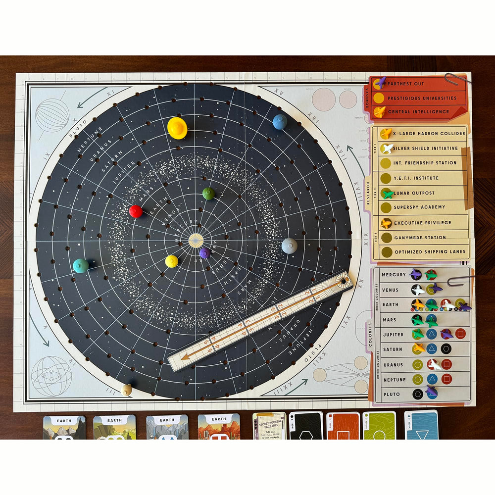 For All Mankind board game resource empire components help building powerful setups.