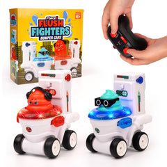 Force1 Flush Fighters bumper car with LED lights for exciting indoor battles.