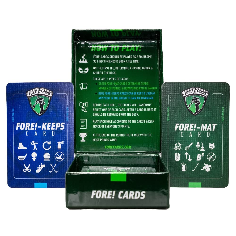 Fore Cards On Course foursomes in play for team-based competition.