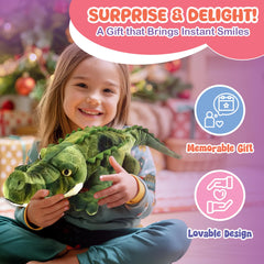 Forest and Twelfth crocodile plush gift idea for ages 3 and up.