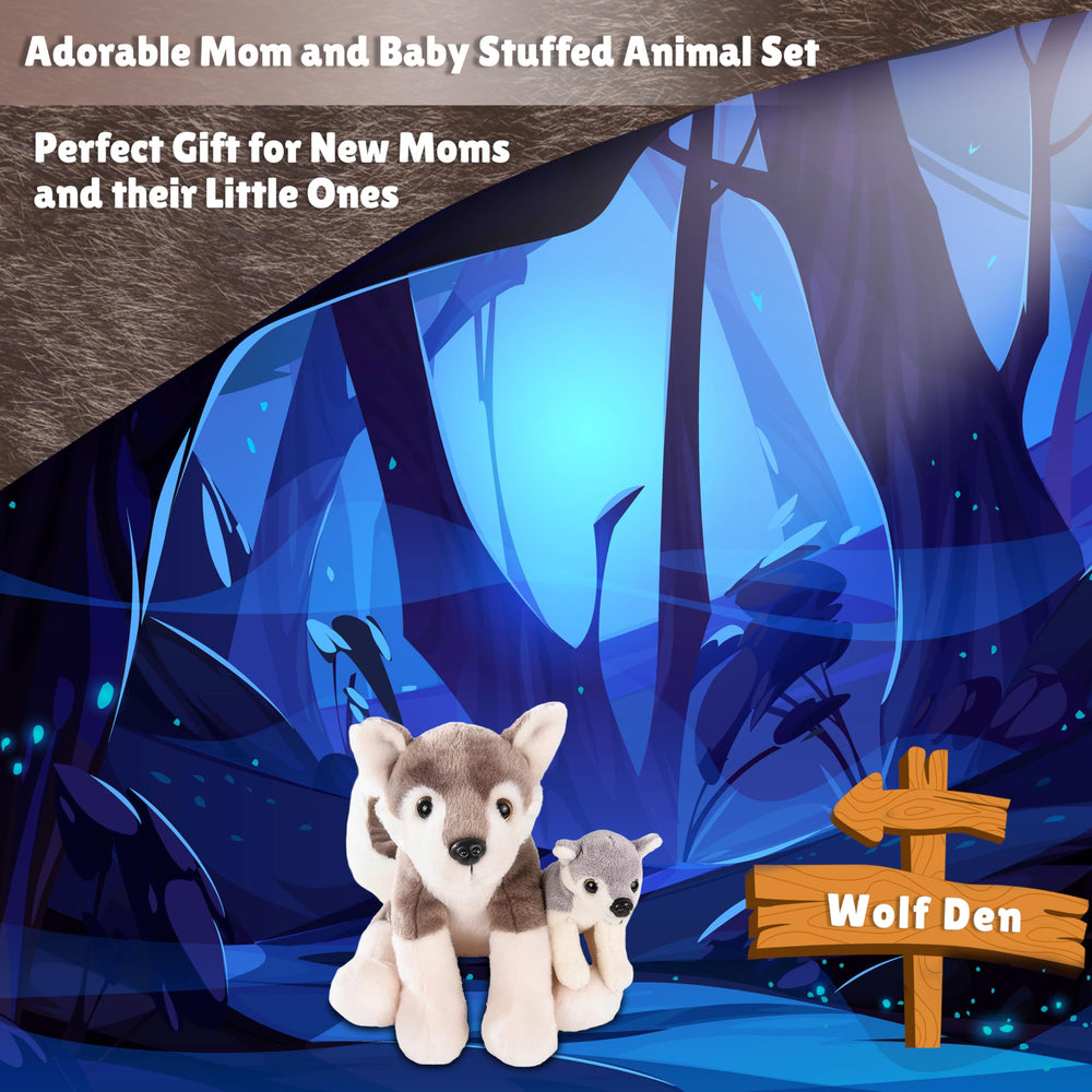 Forest & Twelfth kid-friendly wolf in playtime scene, inspiring storytelling and nurturing role-play.