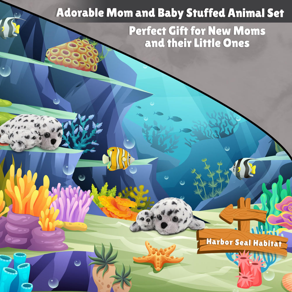Forest & Twelfth harbor seal plush close-up highlights soft, silky fur.