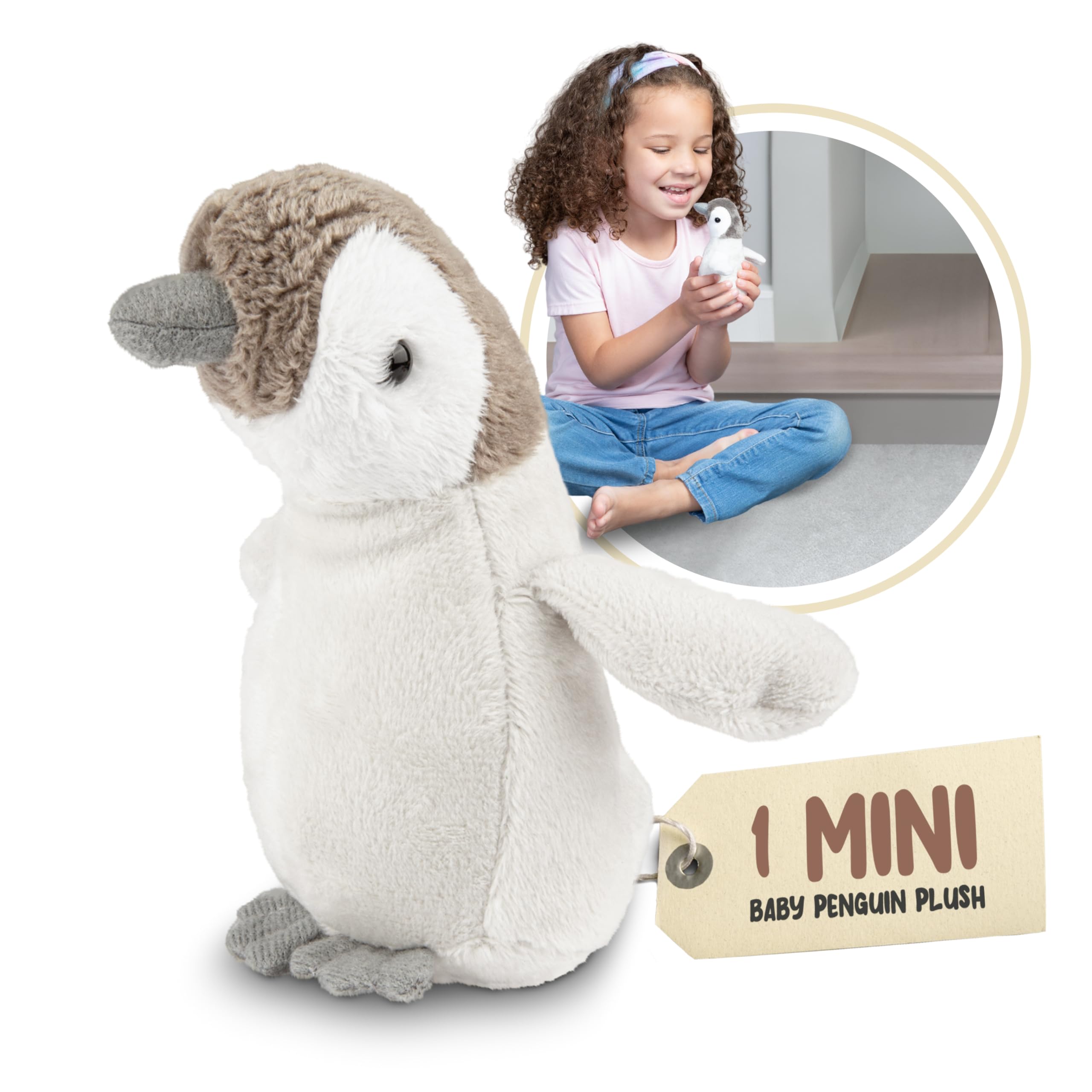 Forest & Twelfth penguin close-up soft plush showcasing cozy textures