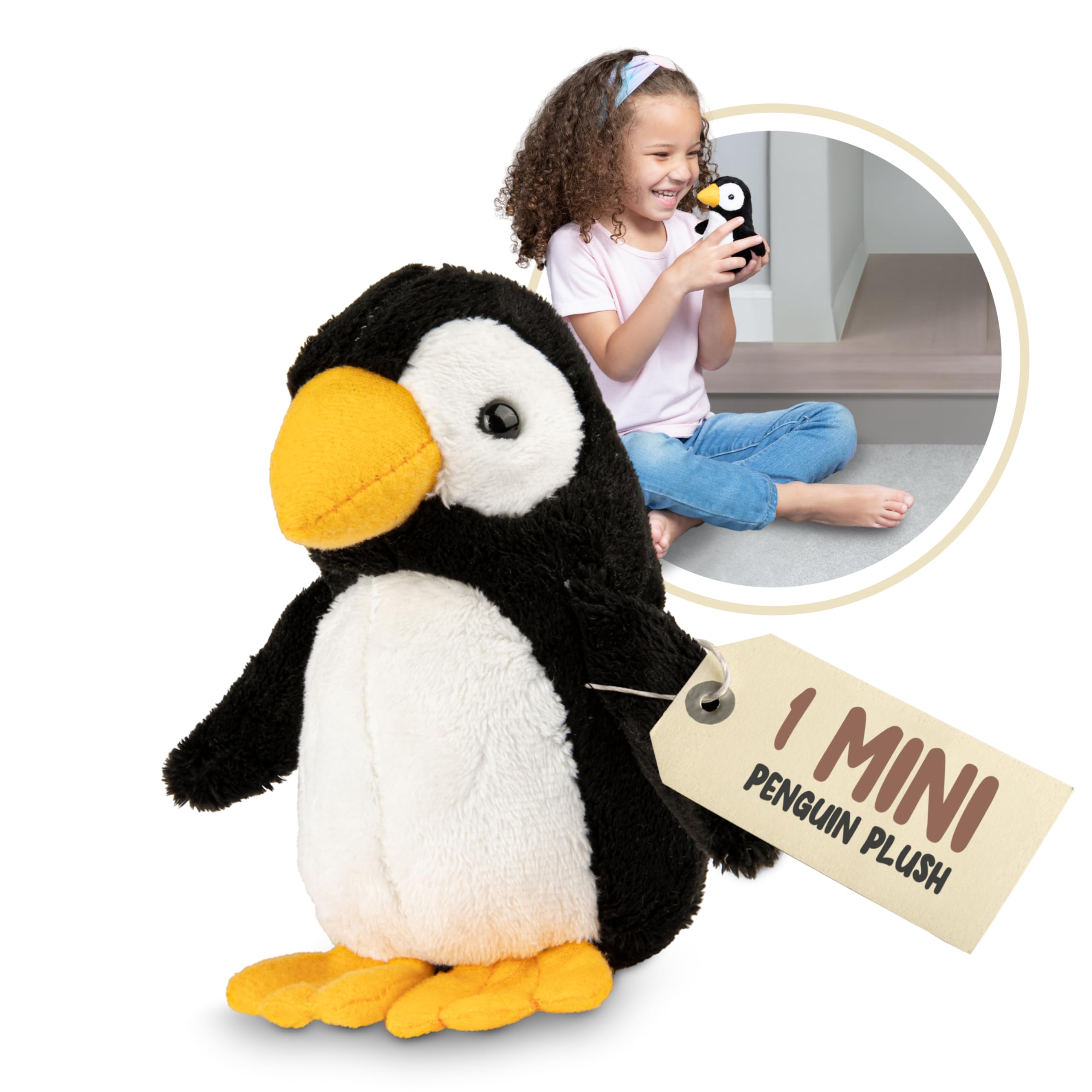 Forest and Twelfth penguin mini plush, pocket-friendly size for on-the-go kids.