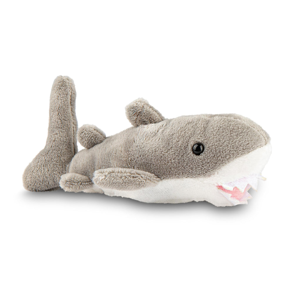 Forest & Twelfth pocket-sized shark plush offers soft, durable cuddling buddy.