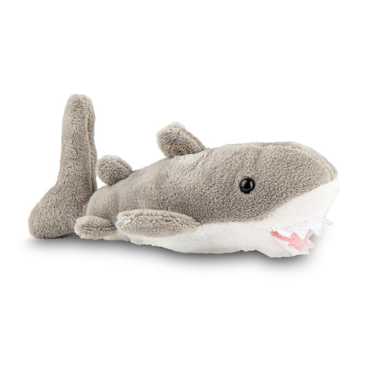 Forest & Twelfth pocket-sized shark plush offers soft, durable cuddling buddy.
