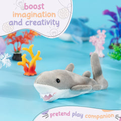 Forest & Twelfth shark party favor plush for goody bags.