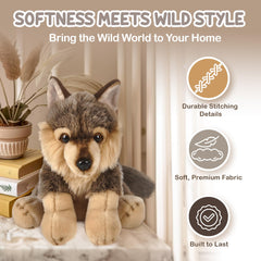 Forest and Twelfth soft plush fur close-up highlighting cozy texture for bedtime hugs.