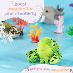Forest & Twelfth stuffed frog used as a party favor for celebrations