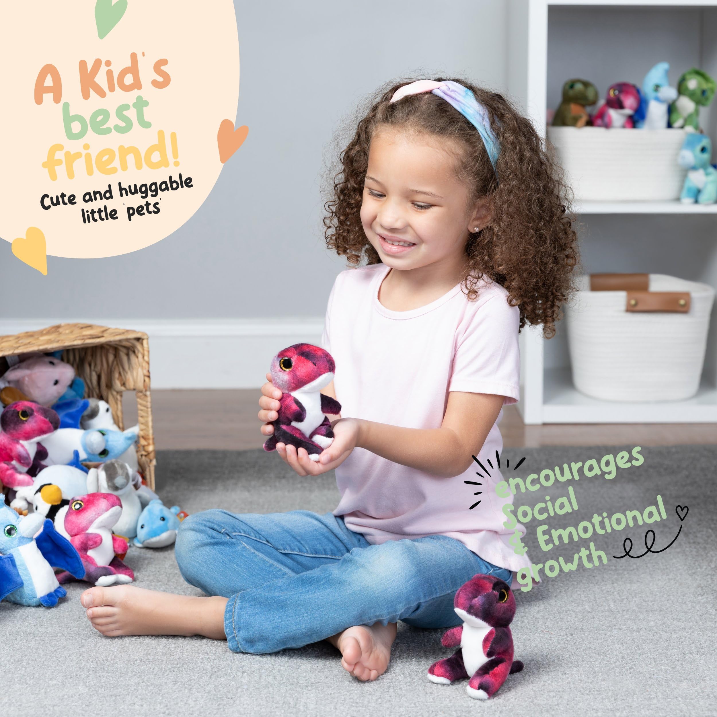 Forest & Twelfth stuffed T-Rex mini plush as a goody bag or stocking stuffer