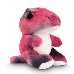 Forest & Twelfth stuffed T-Rex mini plush in hand for portable companionship