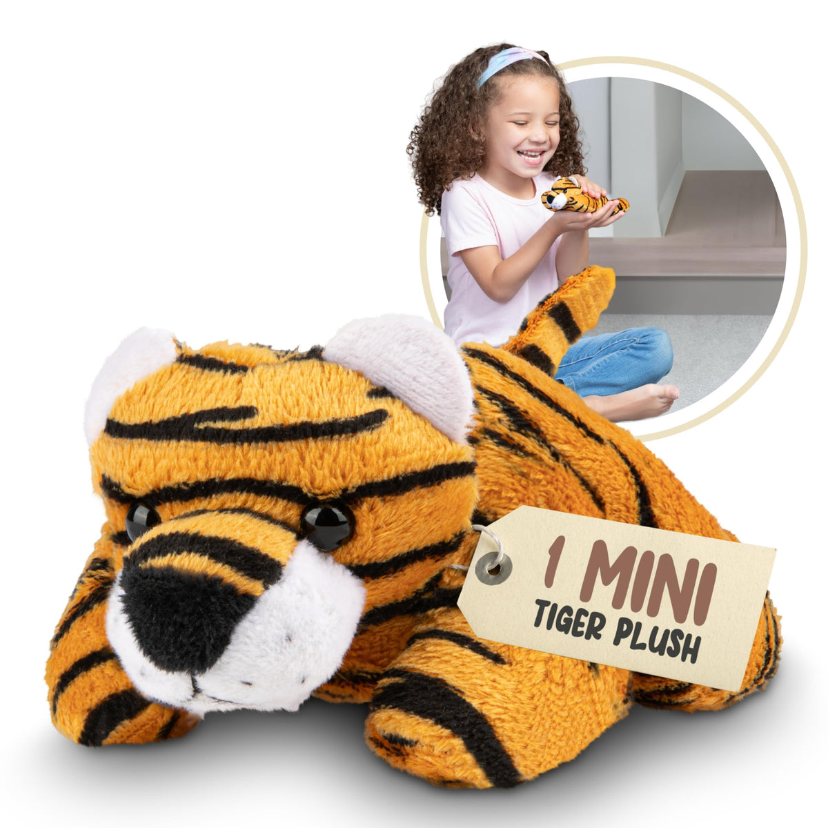 Forest & Twelfth tiger mini plush, pocket-sized friend for on-the-go play.