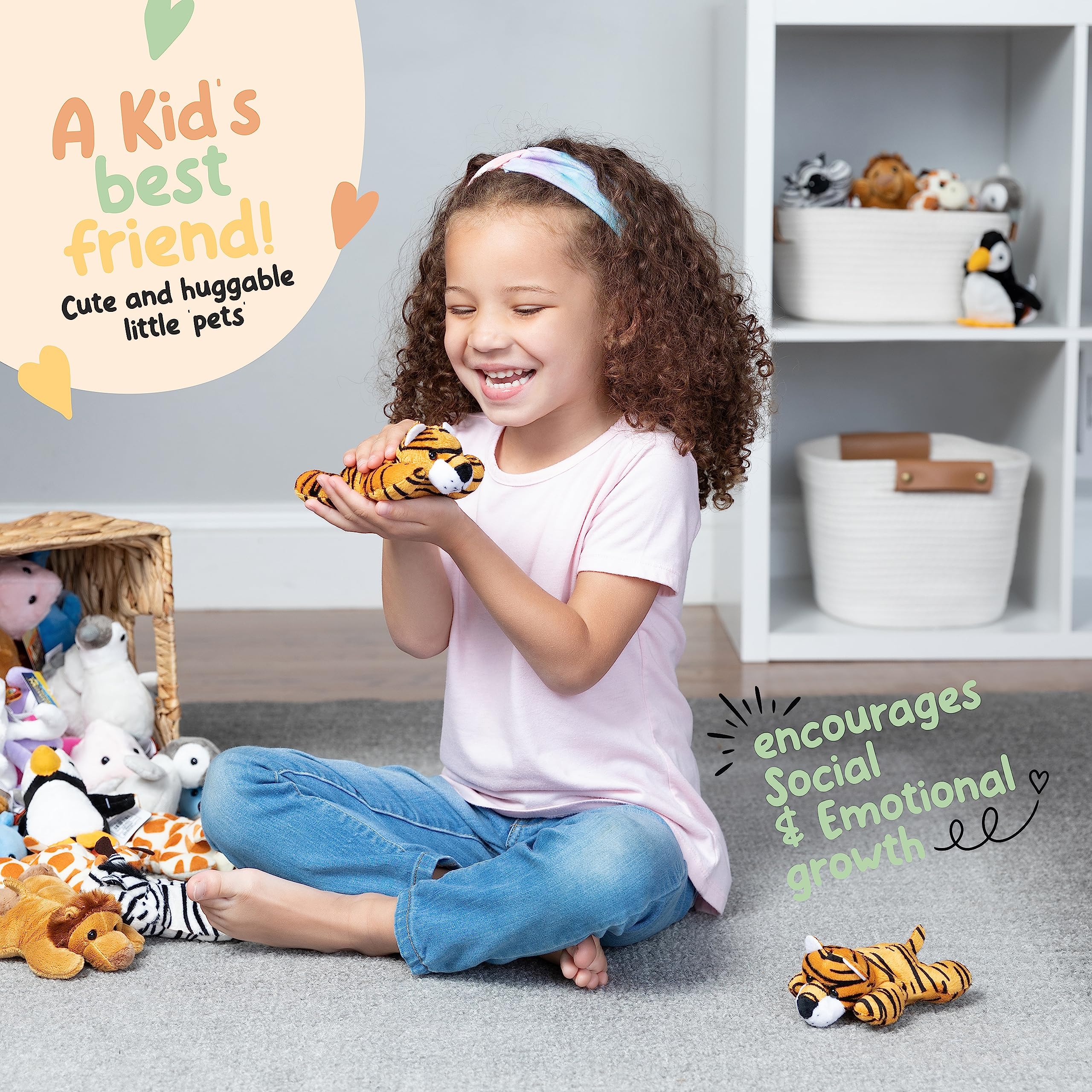 Forest & Twelfth tiger soft plush ideal for cuddling and imaginative play.