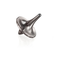 ForeverSpin titanium top in spin demonstrates smooth rotation and focus aid