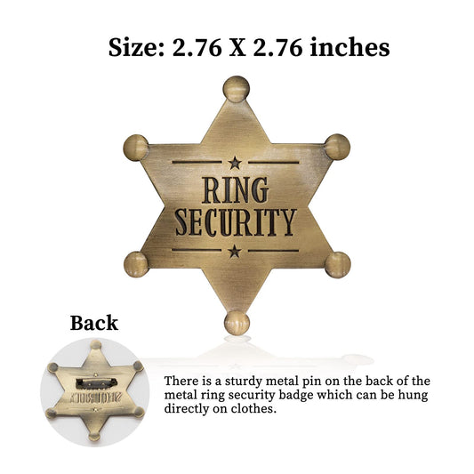 ForFine ring security badge back pin visible for secure attachment to clothing