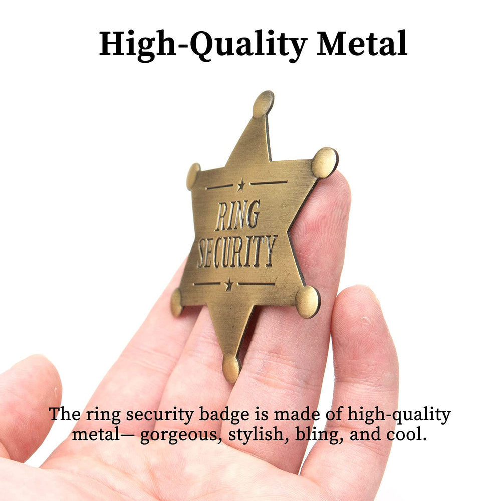 ForFine ring security badge on lapel showcases durable metal craftsmanship