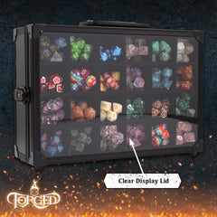 Forged Dice Co. rolling tray feature for on-the-go dice sessions.
