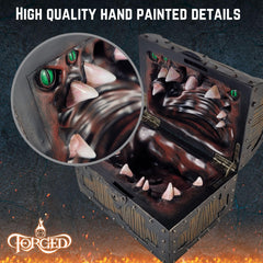 Forged Dice Co. Chest stores up to five polyhedral dice sets.