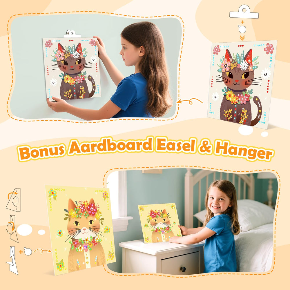 Fortand Gem Art Sticker Kit easy peel diamonds no mess