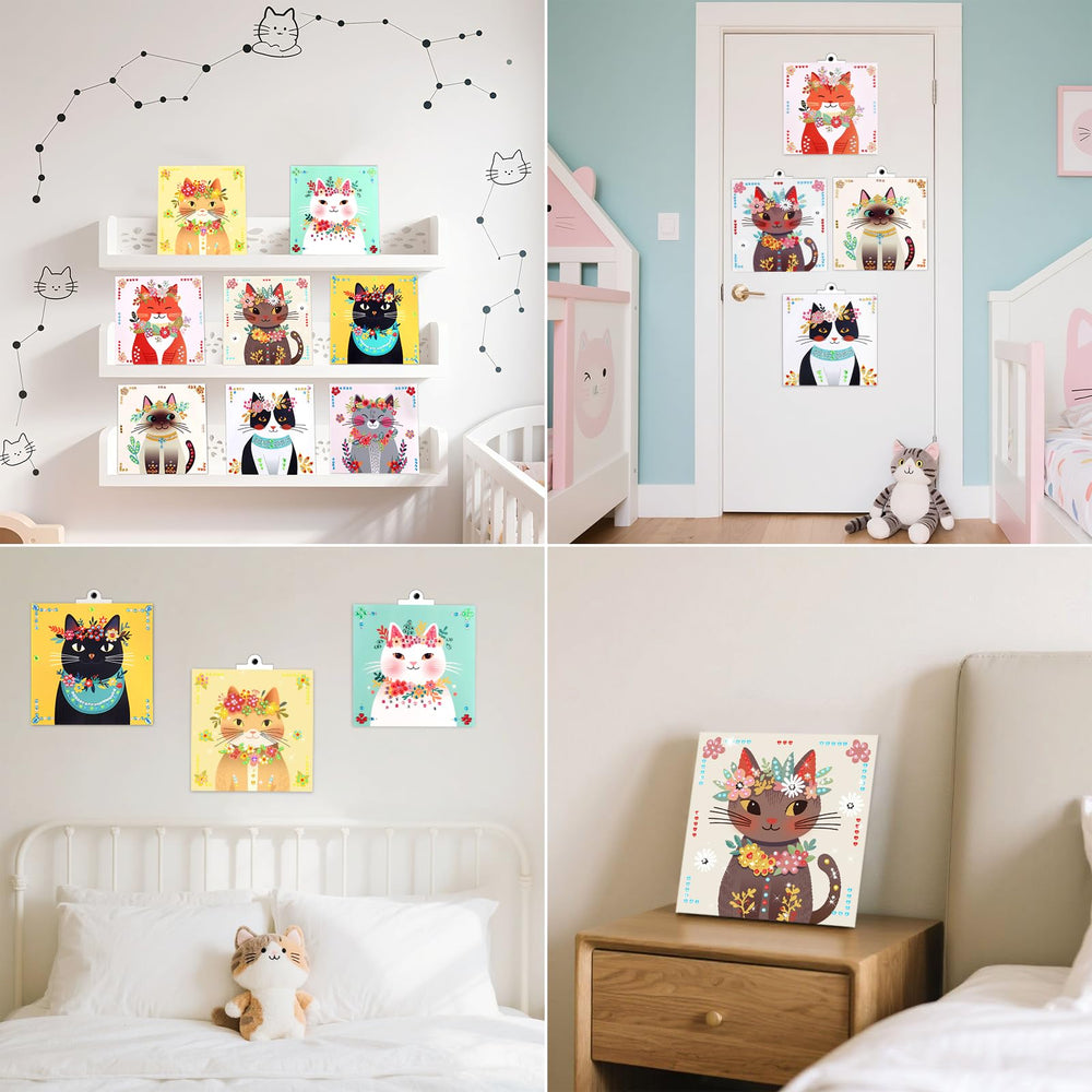 Fortand Gem Art Sticker Kit finished art display ready to hang