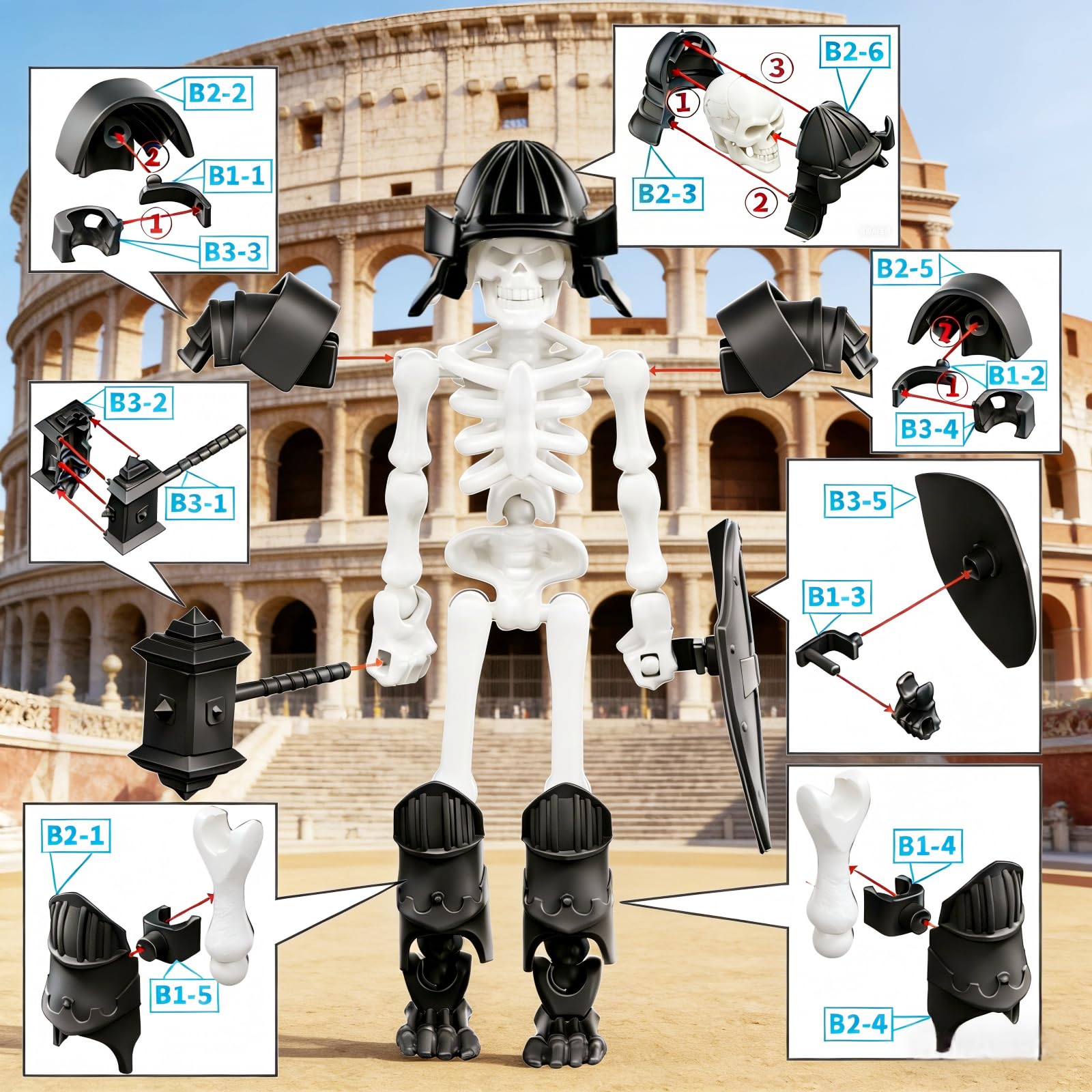 FortiTrust T13 set featuring weapons and shields for immersive battlefield storytelling