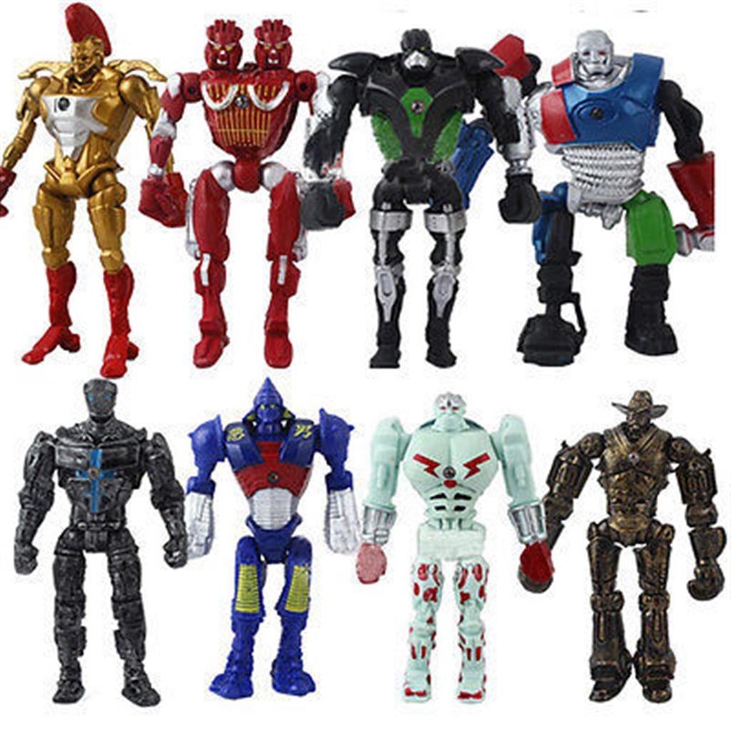 Fortitude Real Steel Atom Midas Noisey Boy Zeus 13cm PVC figures for display and collection.