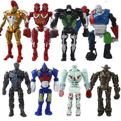 Fortitude Real Steel Atom Midas Noisey Boy Zeus 13cm PVC figures for display and collection.