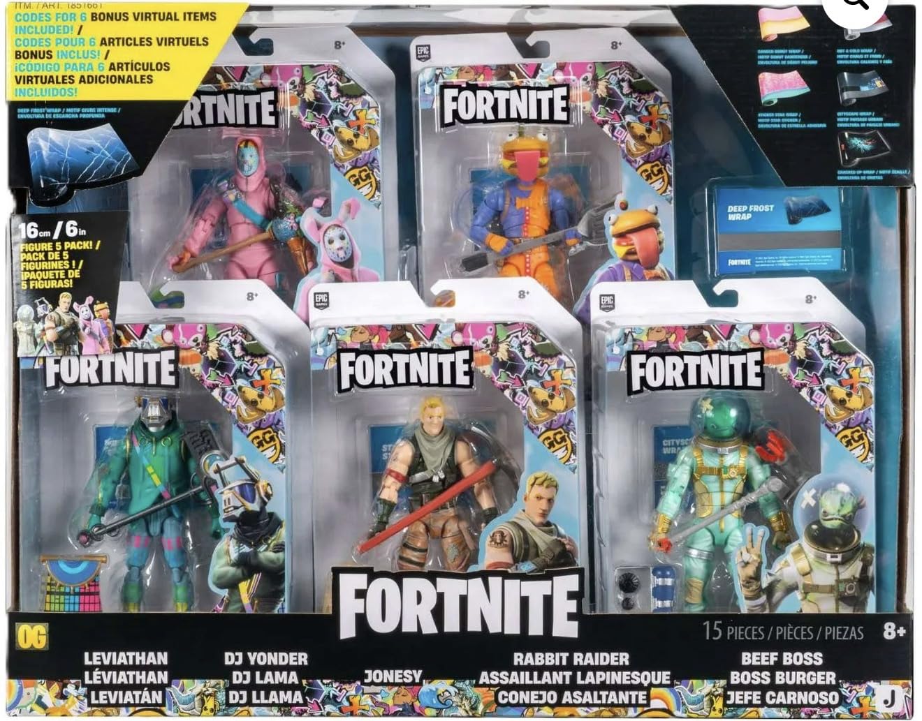 Fortnite Leviathan 6-inch figure with poseable joints for display and play.