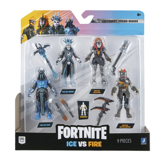 Fortnite Micro Squad Ice Queen 2-5-inch figure in pose for display.