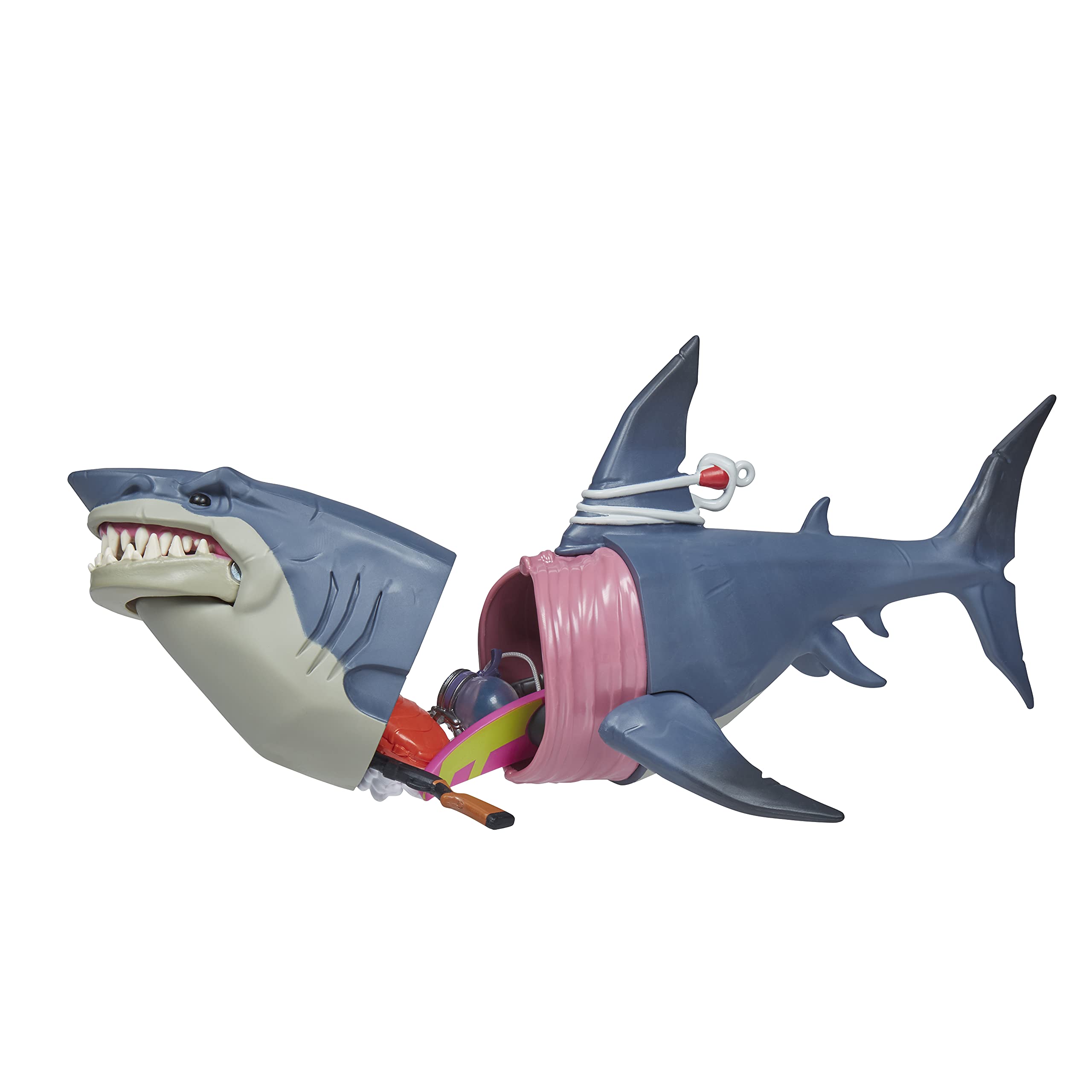 Fortnite Upgrade Shark figure jaw detail highlights articulation and realistic expression.