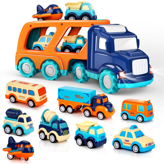 Forty4 nine-pack cars toys aeroplane, stimulating imagination and motor skills during play.