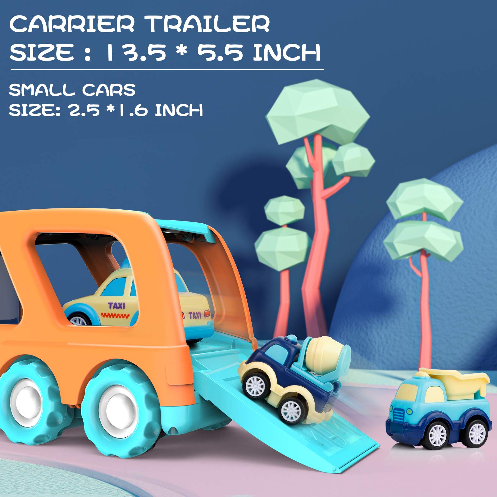 Forty4 nine-pack cars toys mixer-truck fosters hand-eye coordination through play.