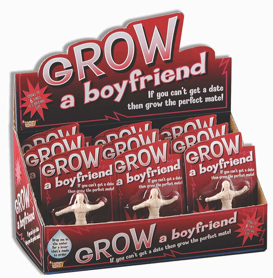 Forum Novelties Grow a Boyfriend novelty grows to full size up to 12 inches for playful photo moments.