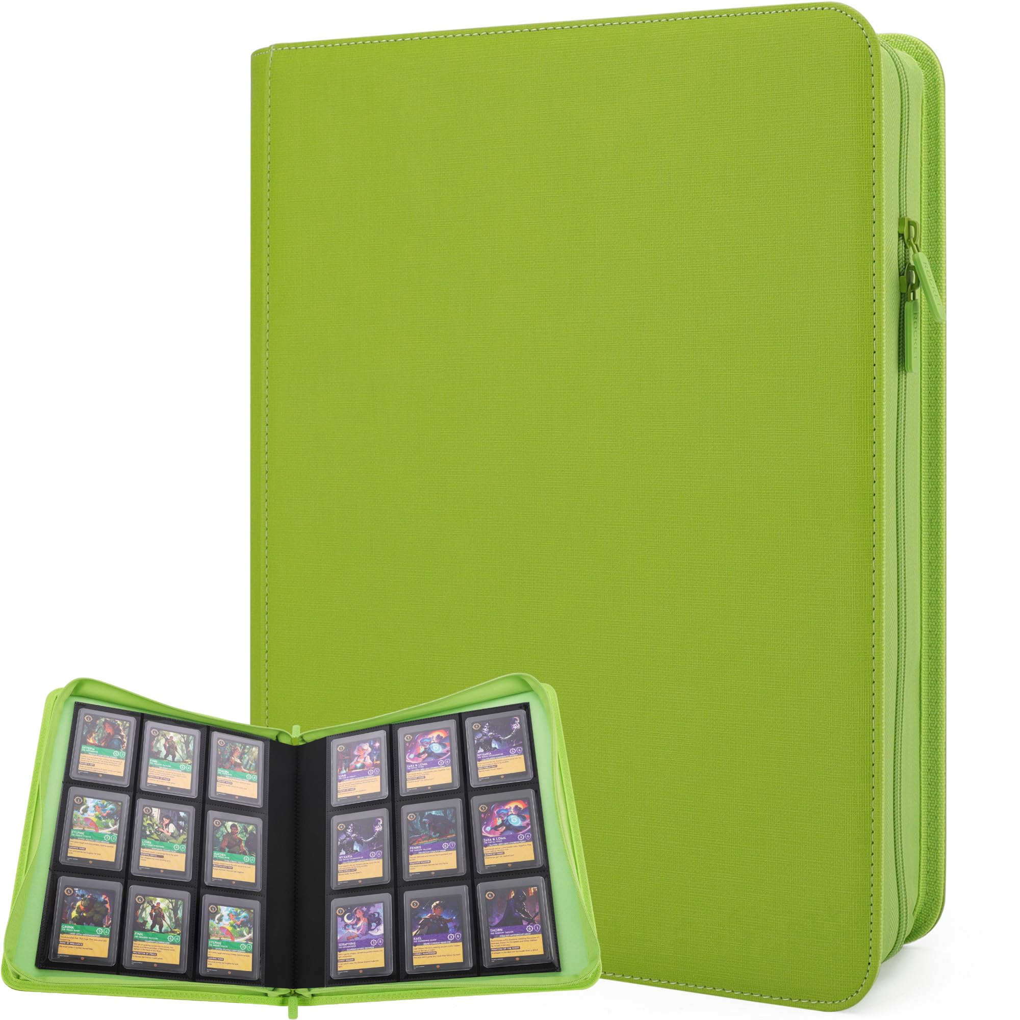 FORZAROCKET 324 Toploader Binder front cover, premium PU leather for durable everyday use.