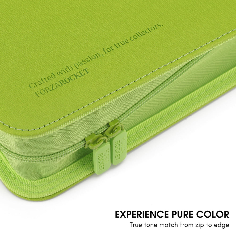 FORZAROCKET 324 Toploader Binder zippered closure, protects from dust and spills.