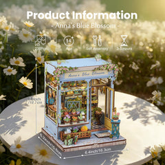 Fsolis Book Nook Kit – miniature bookshelf creates a charming centerpiece