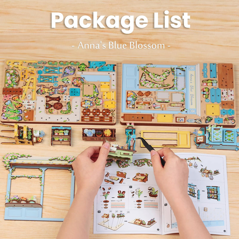 Fsolis Book Nook Kit – guide helps beginners with step-by-step assembly