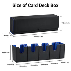 FOTEEMO card box inner microfiber lining shields cards from scratches.