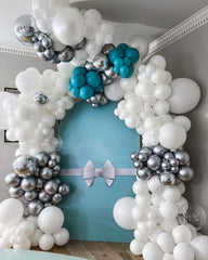 FOTIOMRG graduation party white balloons add subtle elegance