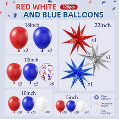 FOTIOMRG royal blue 18inch balloon for bold patriotic accents