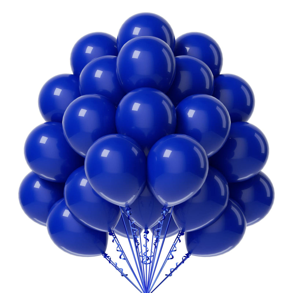 FOTIOMRG royal blue balloons 12inch pack ready for party decor and arches.