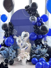 FOTIOMRG royal blue balloons pair well with gold or white accents for weddings.