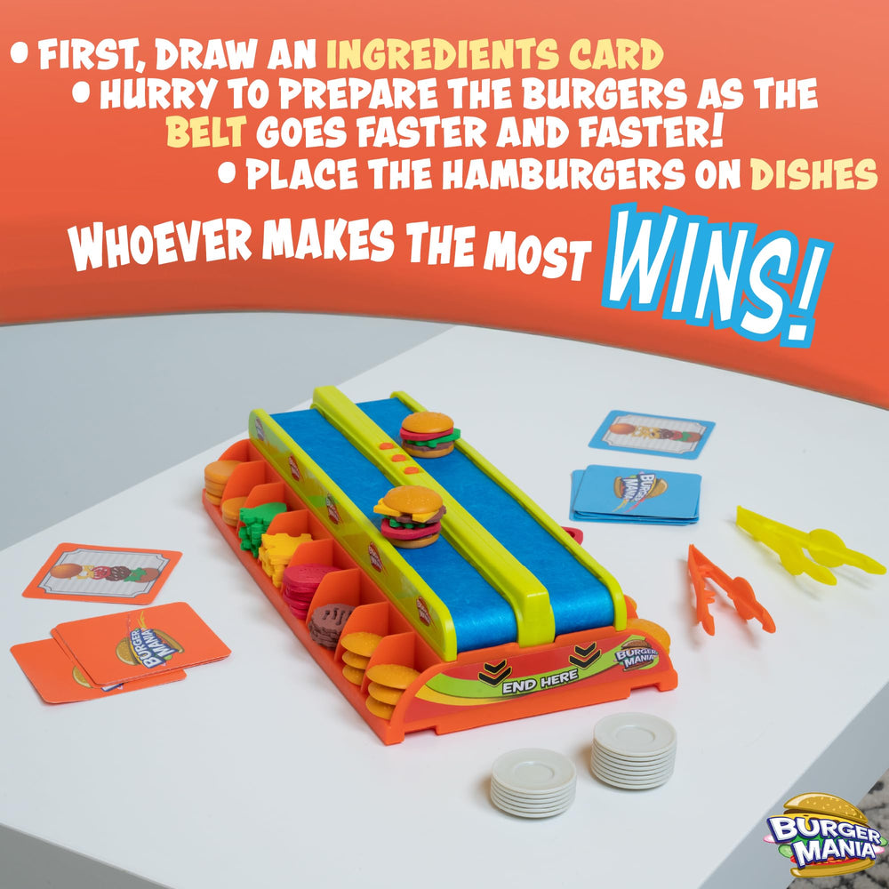 Fotorama Burger Mania ingredients display invites kids to customize burgers