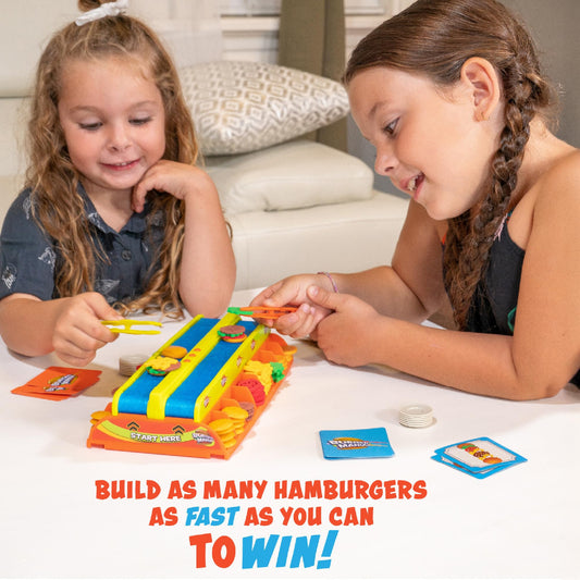 Fotorama Burger Mania two players race fosters friendly competition and quick decision making