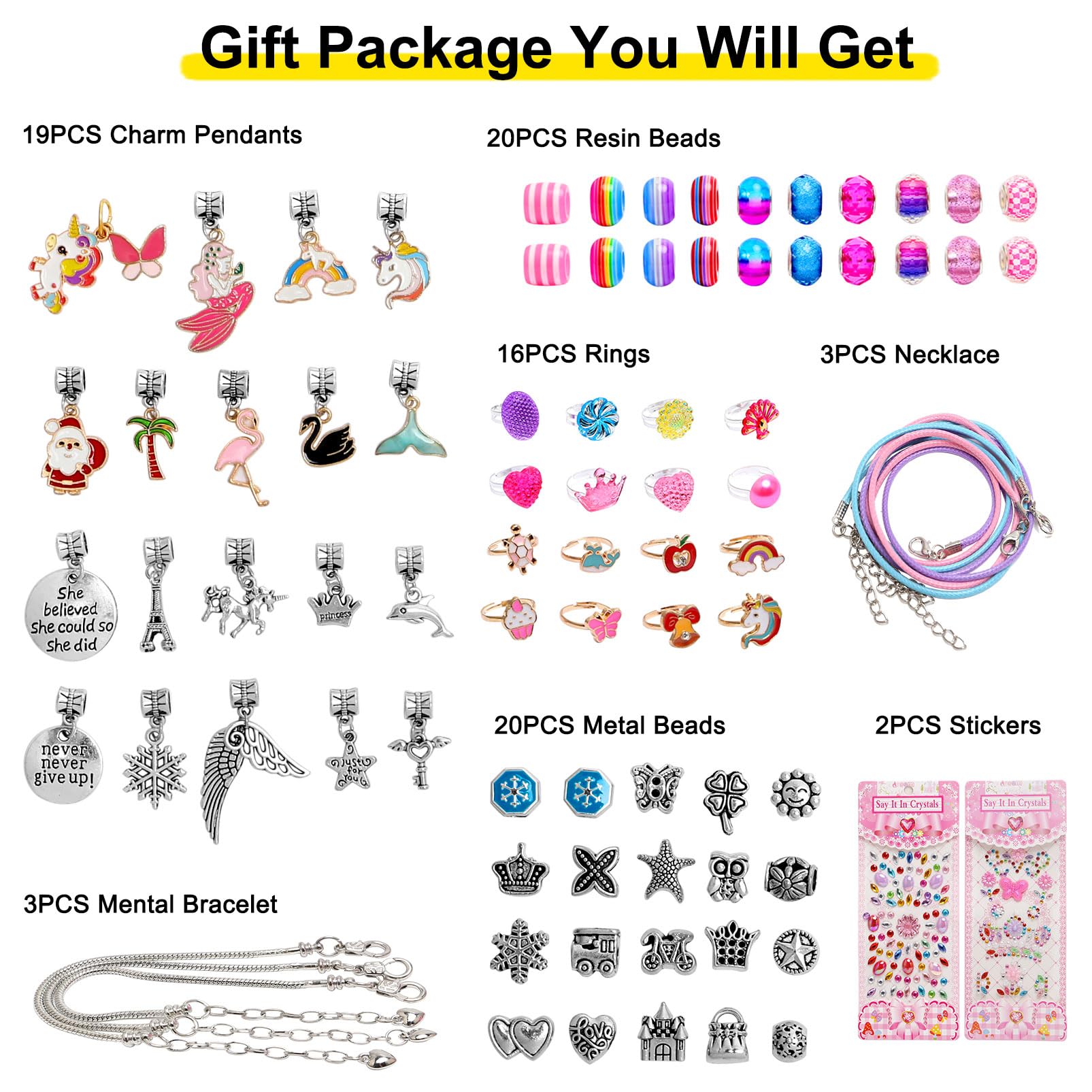 FOVRPUIB jewelry set shows pendants and charms for versatile styling and gifting ideas.