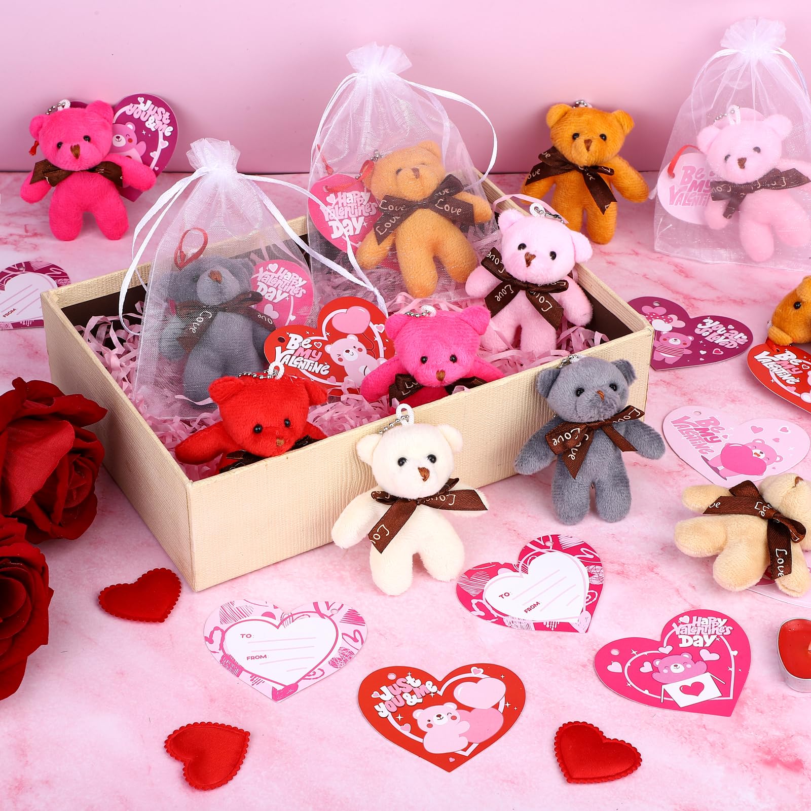 Fovths organza bags 32 pieces for organized gift packaging