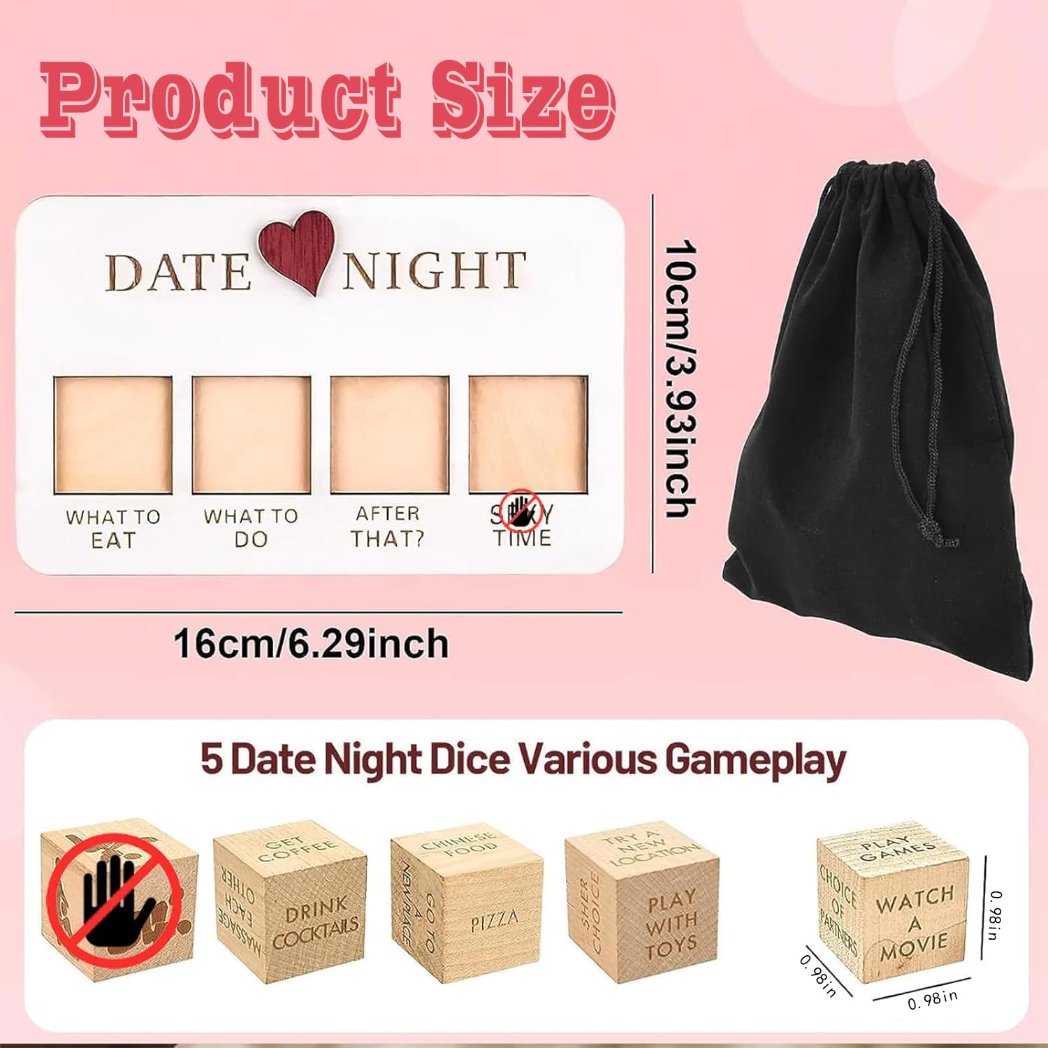 FOWSEEK Date Night Dice on a table for cozy, memorable evenings
